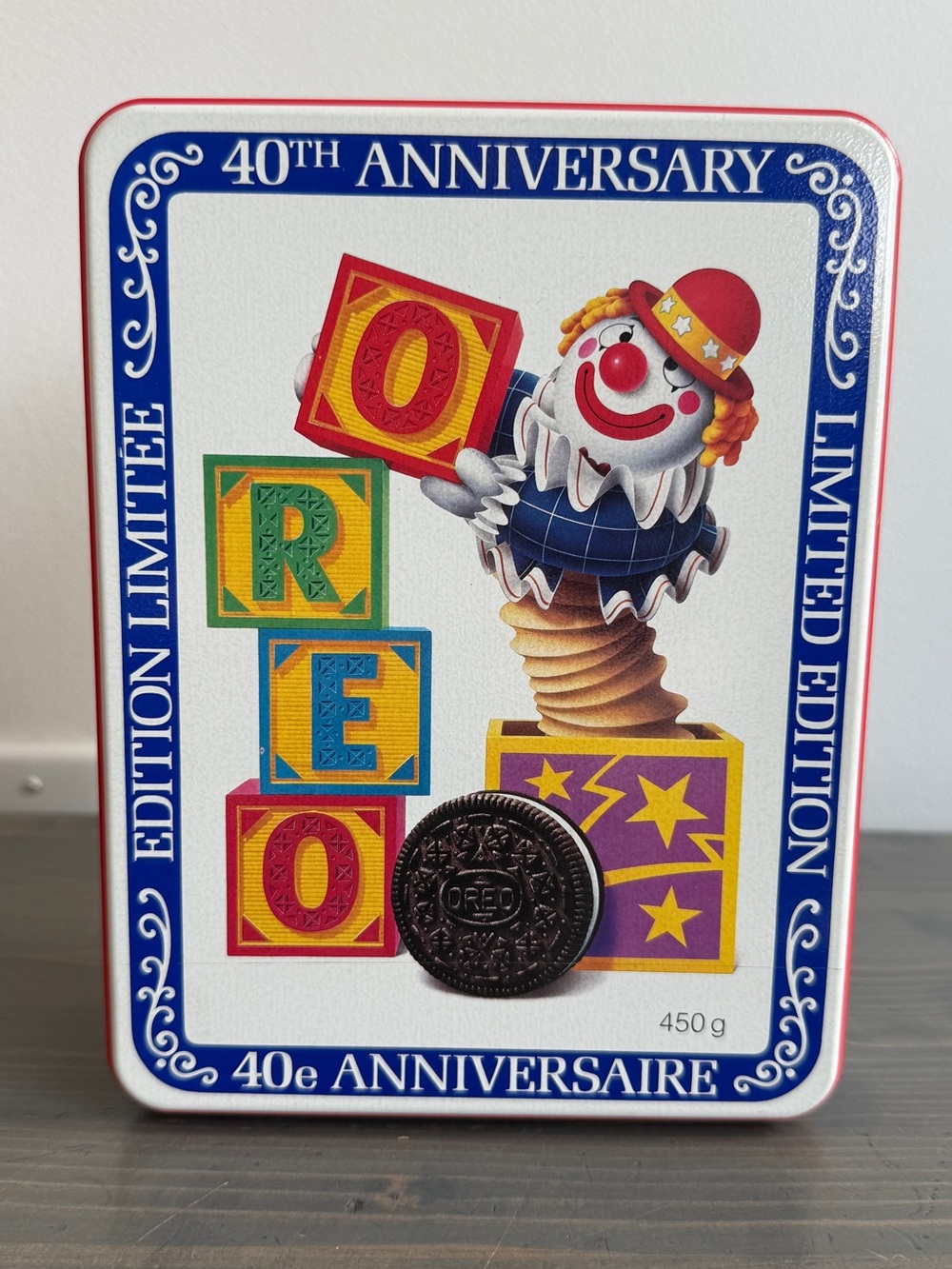 Vintage 40th anniversary Oreo tin